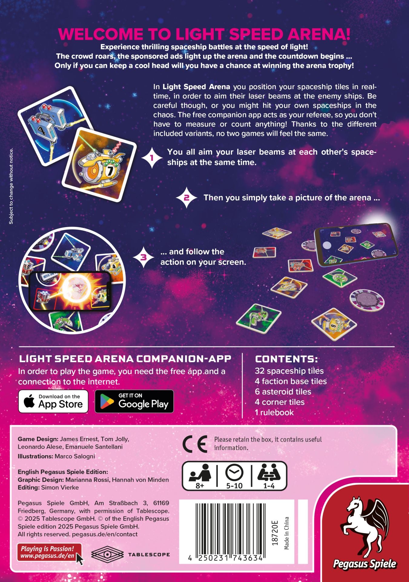 Light Speed Arena, English Board Game
