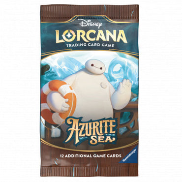 Disney Lorcana Azurite Sea: Sobre de refuerzo, 12 cartas (EN)