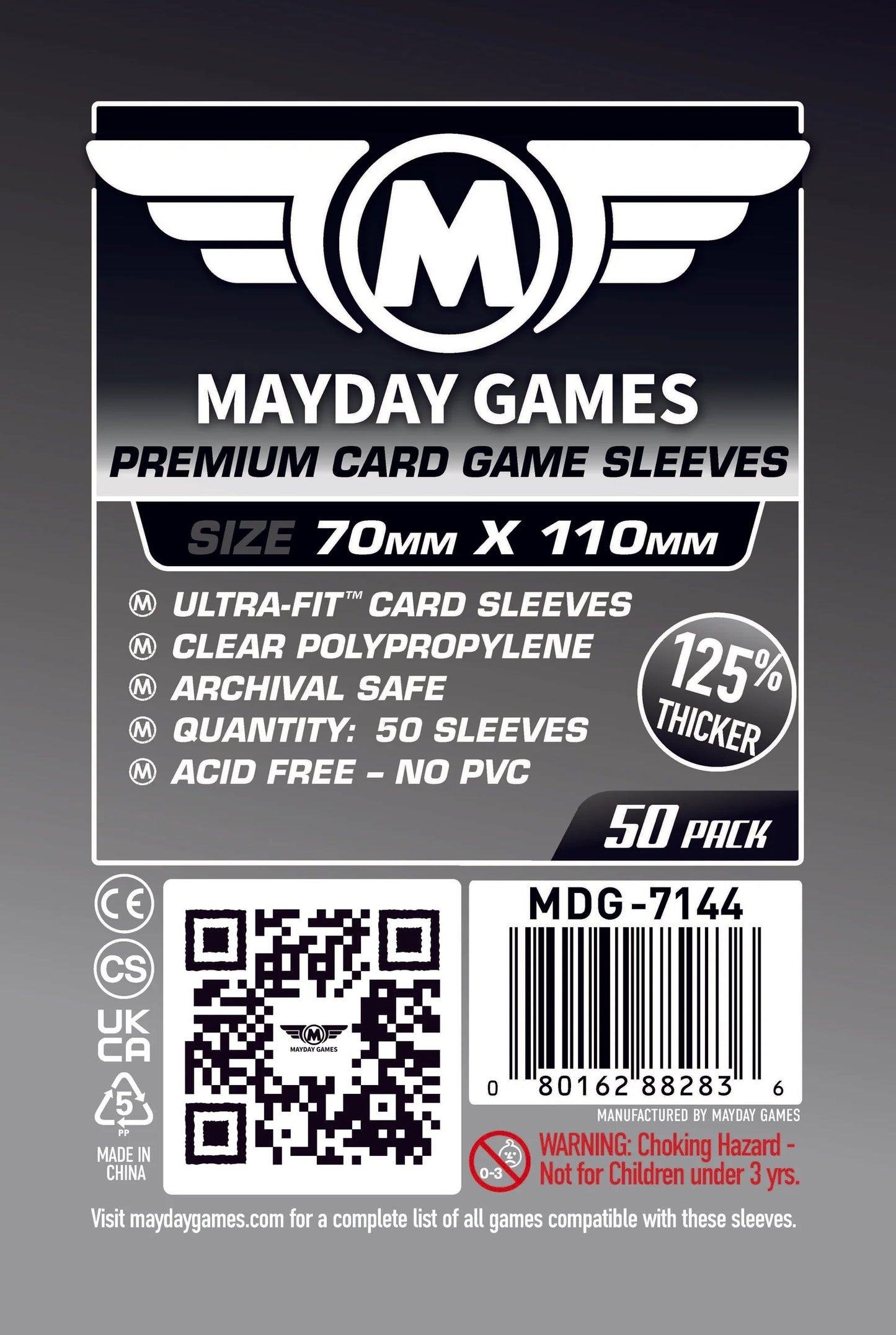 Fundas para tarjetas Mayday: Premium, paquete de 50