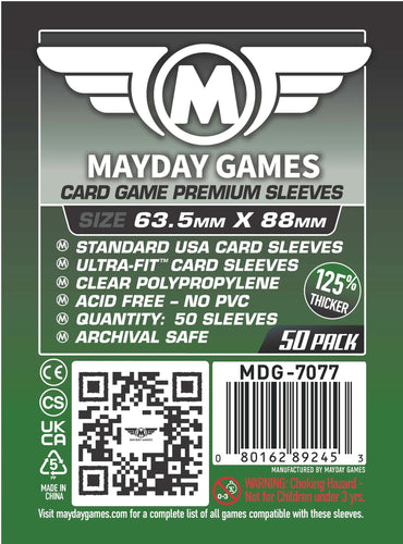 Fundas para tarjetas Mayday: Premium, paquete de 50