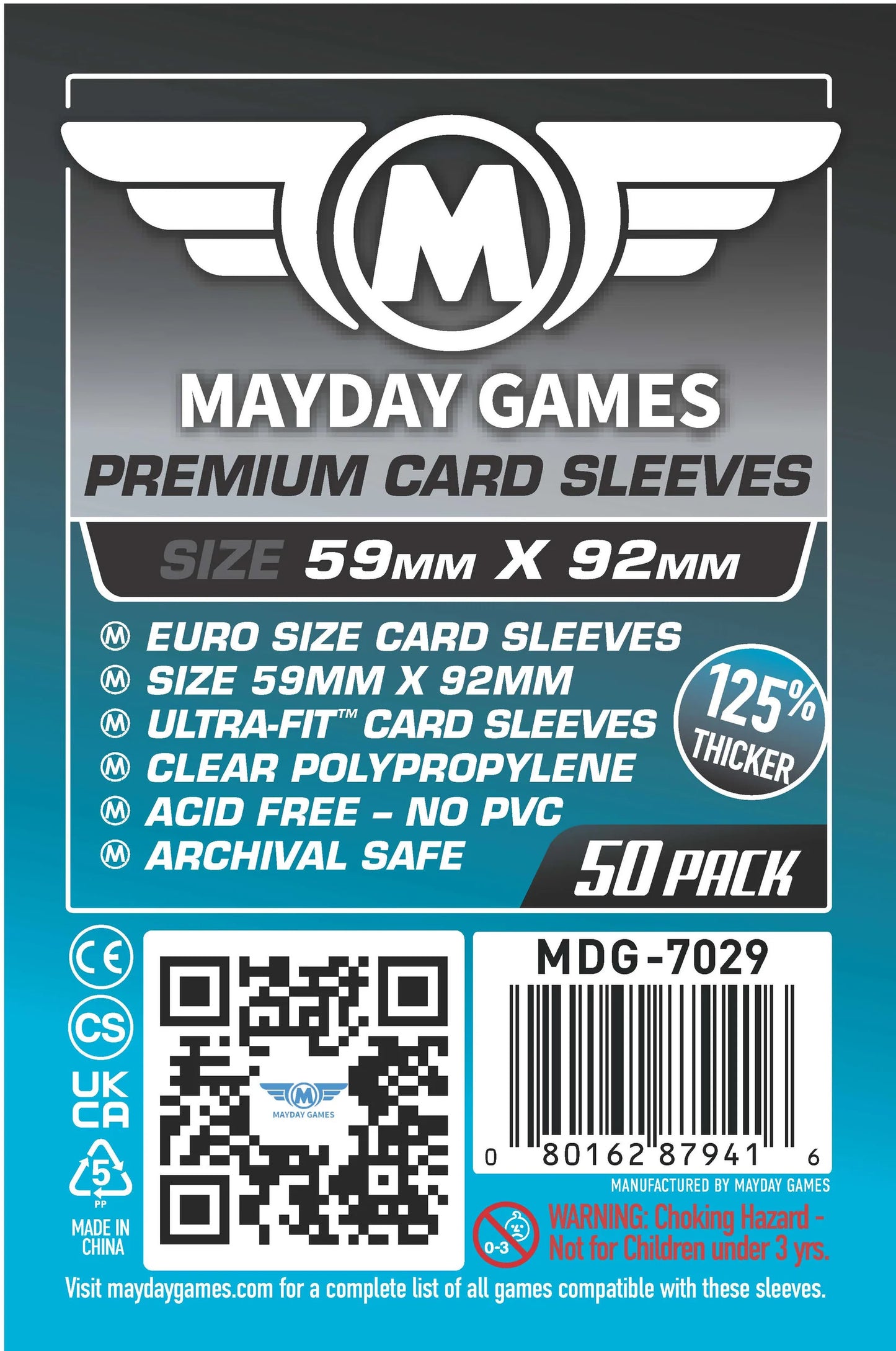Fundas para tarjetas Mayday: Premium, paquete de 50