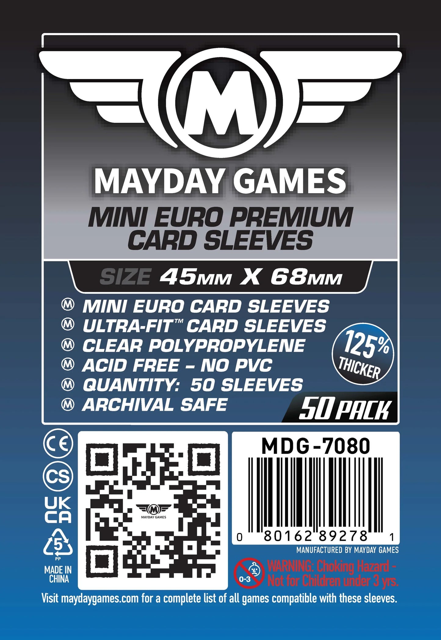 Fundas para tarjetas Mayday: Premium, paquete de 50