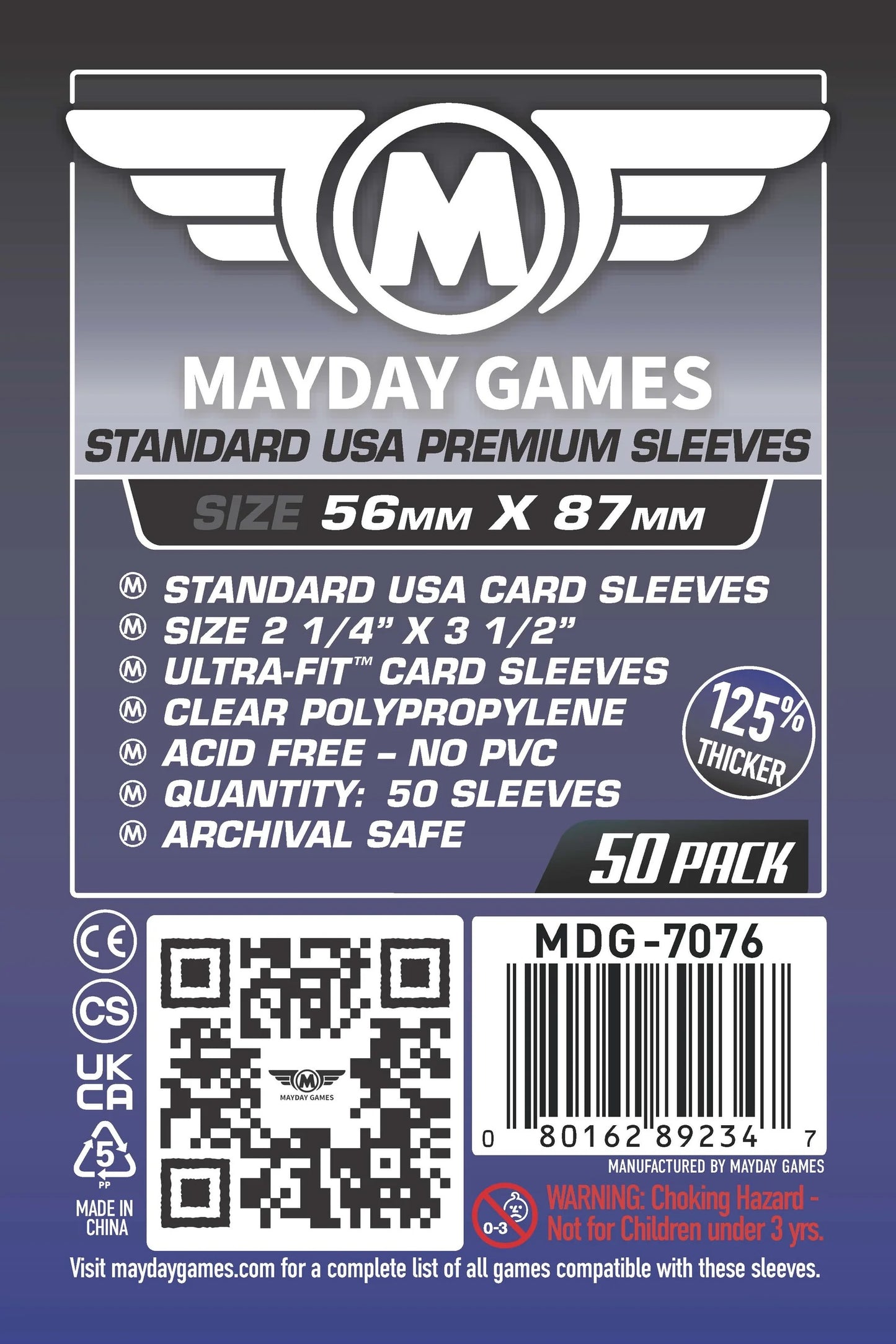 Fundas para tarjetas Mayday: Premium, paquete de 50