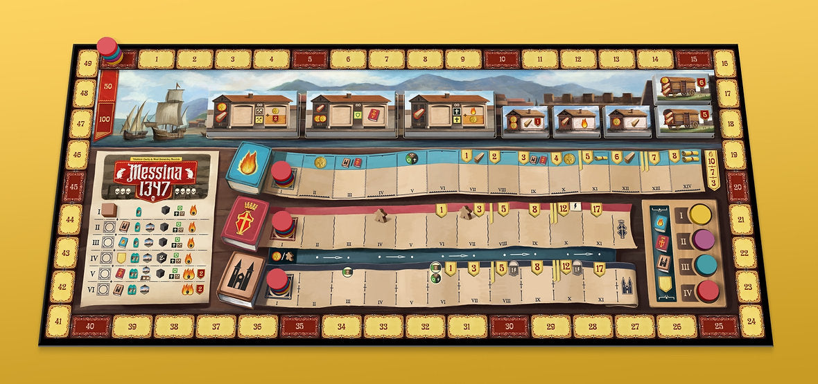 Messina 1347 English Board Game