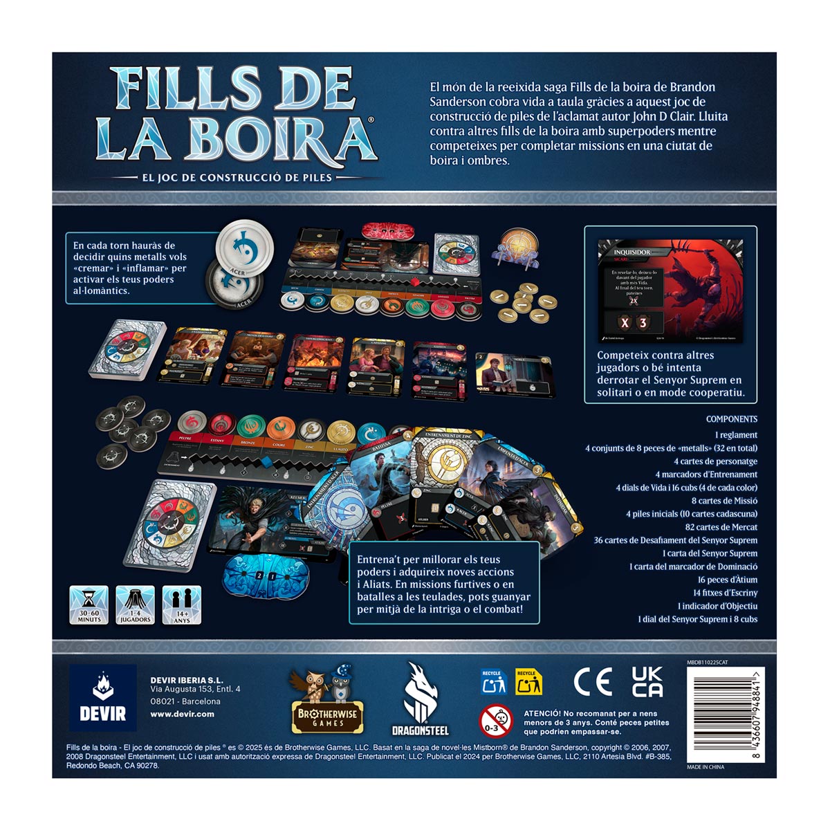 Fills de la Boira (Mistborn) Juego de Mesa, Edicíon en Español