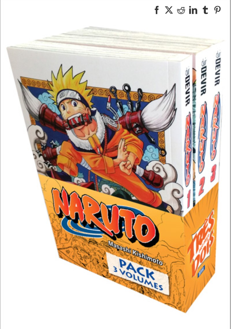 Naruto Vols. 1 a 3 Mangá em Portugûes, Masashi Kishimoto