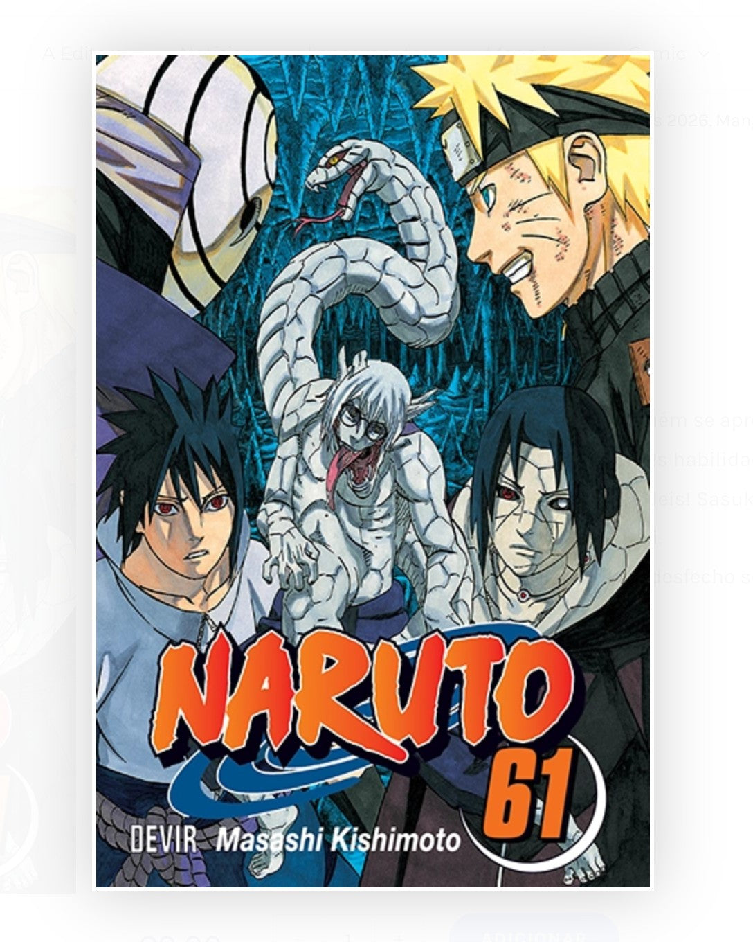 Naruto Vol. 61 Manga em Português, Masashi Kishimoto