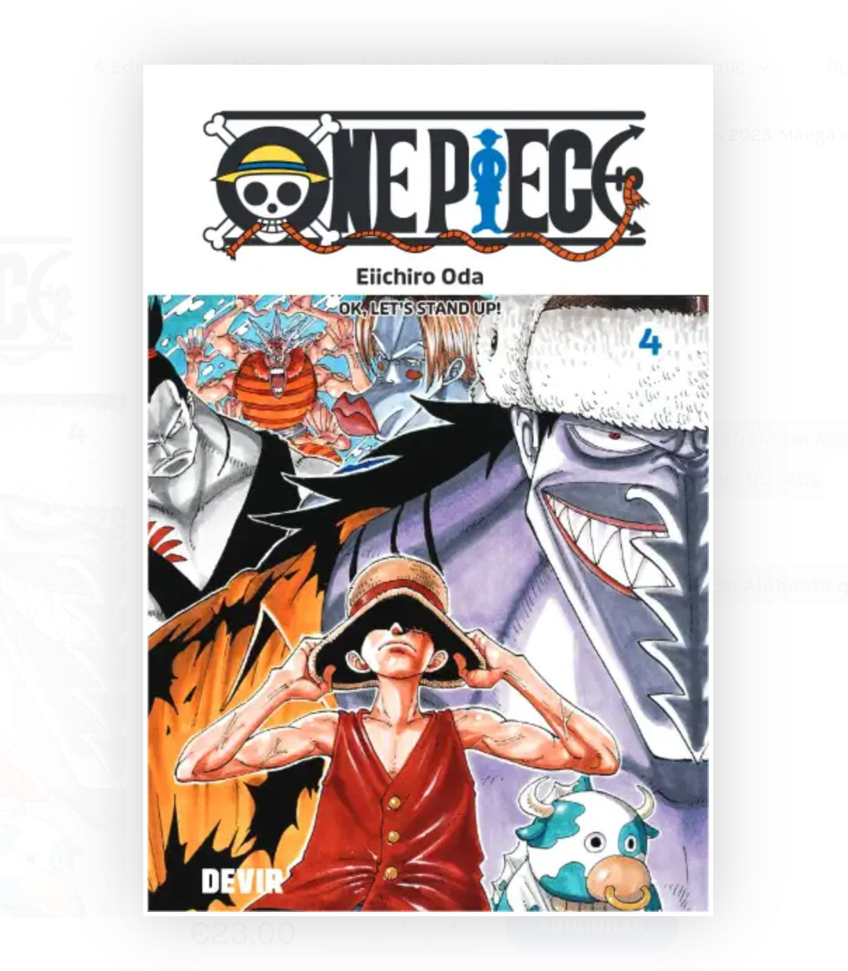 One Piece Vol. 4 Manga in Portuguese, by Eiichiro Oda