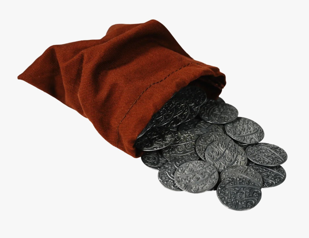 Pax Pamir Metal Coins and Cloth Bag