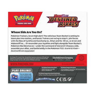 Pokemon Scarlet & Violet 10 Destined Rivals Booster Display of 36 Packs, English Edition