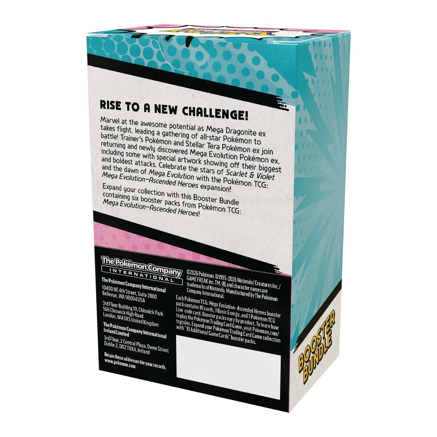 Pokemon Mega Evolution: Ascended Heroes Booster Bundle of 6 Packs, English Edition