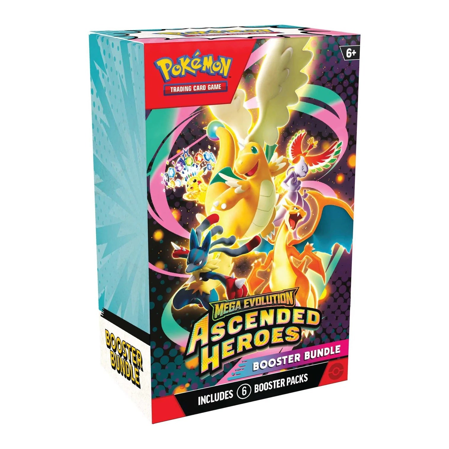 Pokemon Mega Evolution: Ascended Heroes Booster Bundle of 6 Packs, English Edition