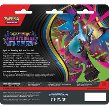 Pokémon TCG – Scarlet & Violet Phantasmal Flames Booster Blister Pack (3 Packs, English), Either Weavilee or Sneasel)