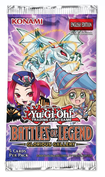 Yu-Gi-Oh Battles of Legend: Glorious Gallery Booster Pack of 5 cards, English Edition