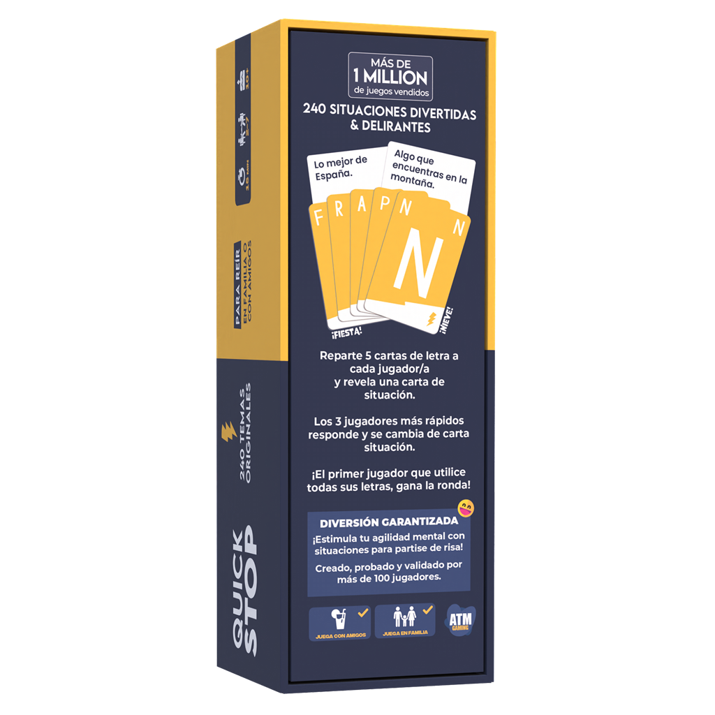 Quick Stop, Juego de Mesa, Edicíon en Español