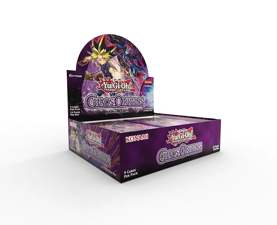 Yu-Gi-Oh Chaos Origins Core Booster Display of 24 Packs of 9 cards Each, English Edition