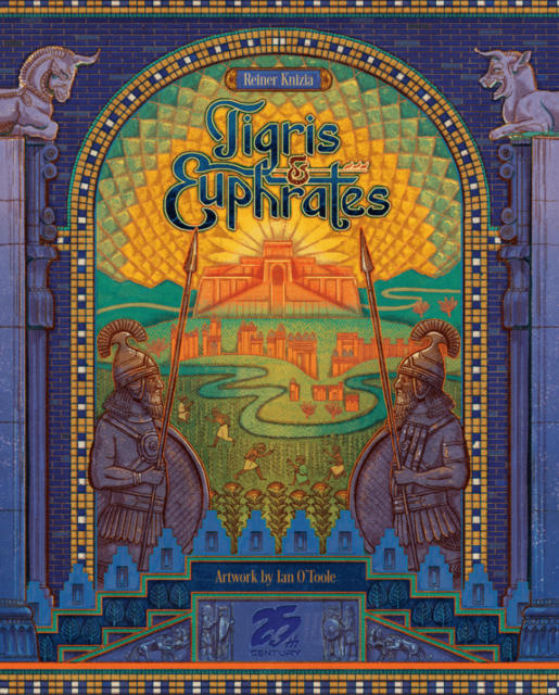 Tigris & Euphrates Board Game by Reiner Knizia, Artwork by Ian O'Toole, English
