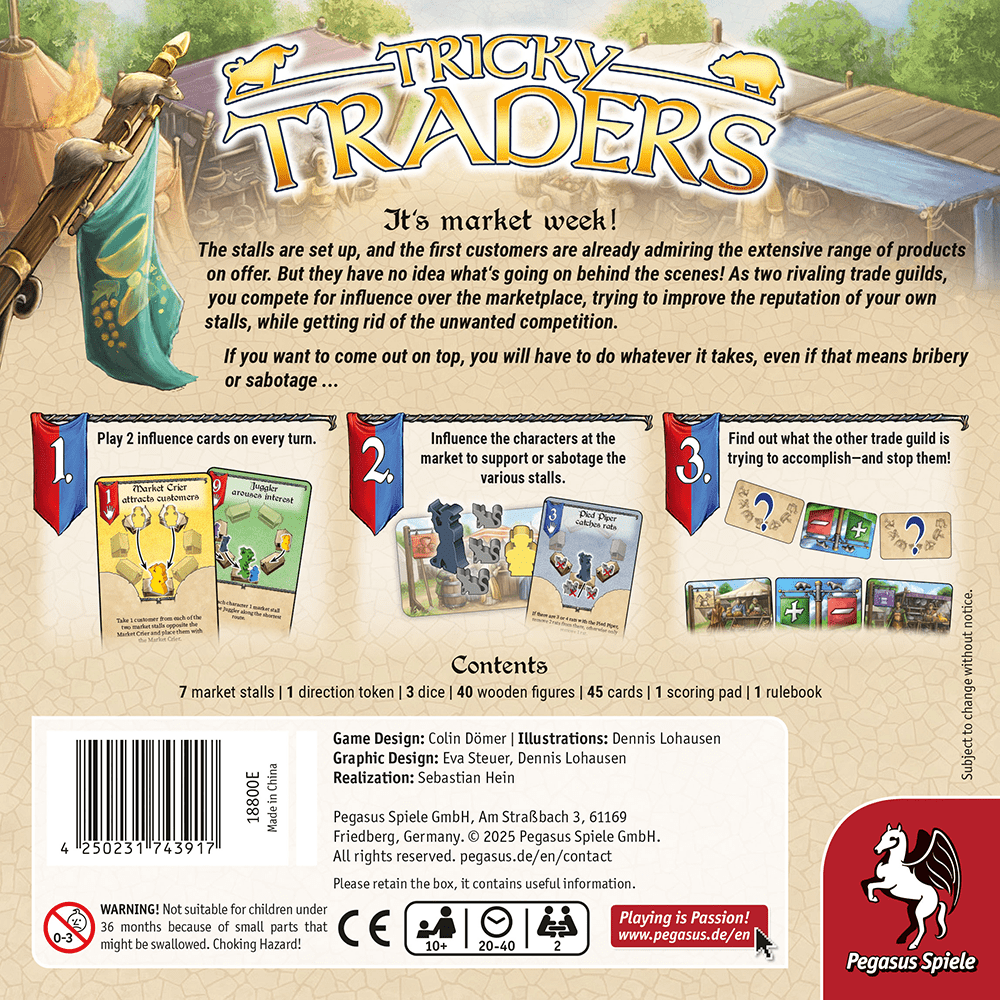 Tricky Traders Board Game, English Edition