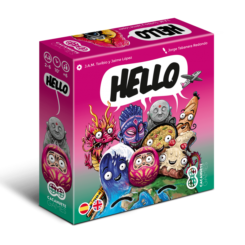 Hello Juego de Mesa, Edicíon en Español y Inglés 