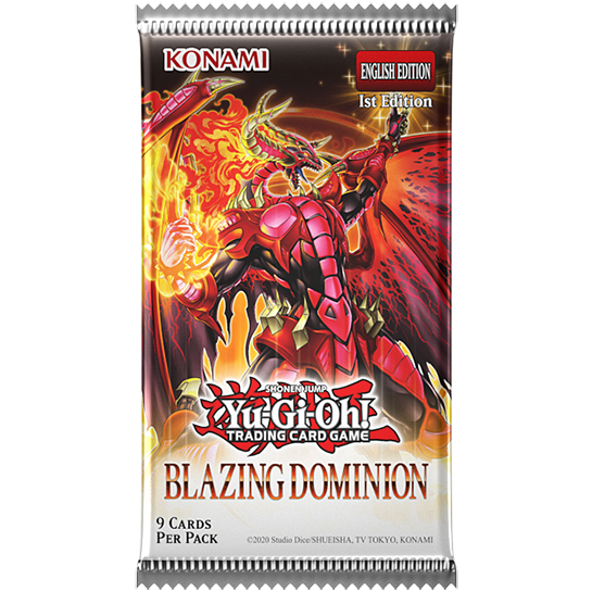 Yu-Gi-Oh Blazing Dominions Booster Display, 24 Packs of 7 cards, English Edition