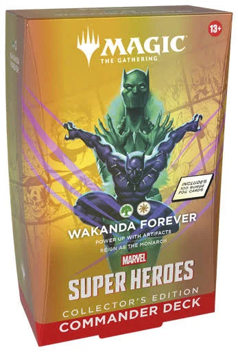 Magic The Gathering Marvel Super Heroes Collector's Commander Deck - Wakanda Forevor, English Edition