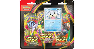 Pokemon Mega Evolution Delta Reign Seel 3 Pack Blister, English Edition