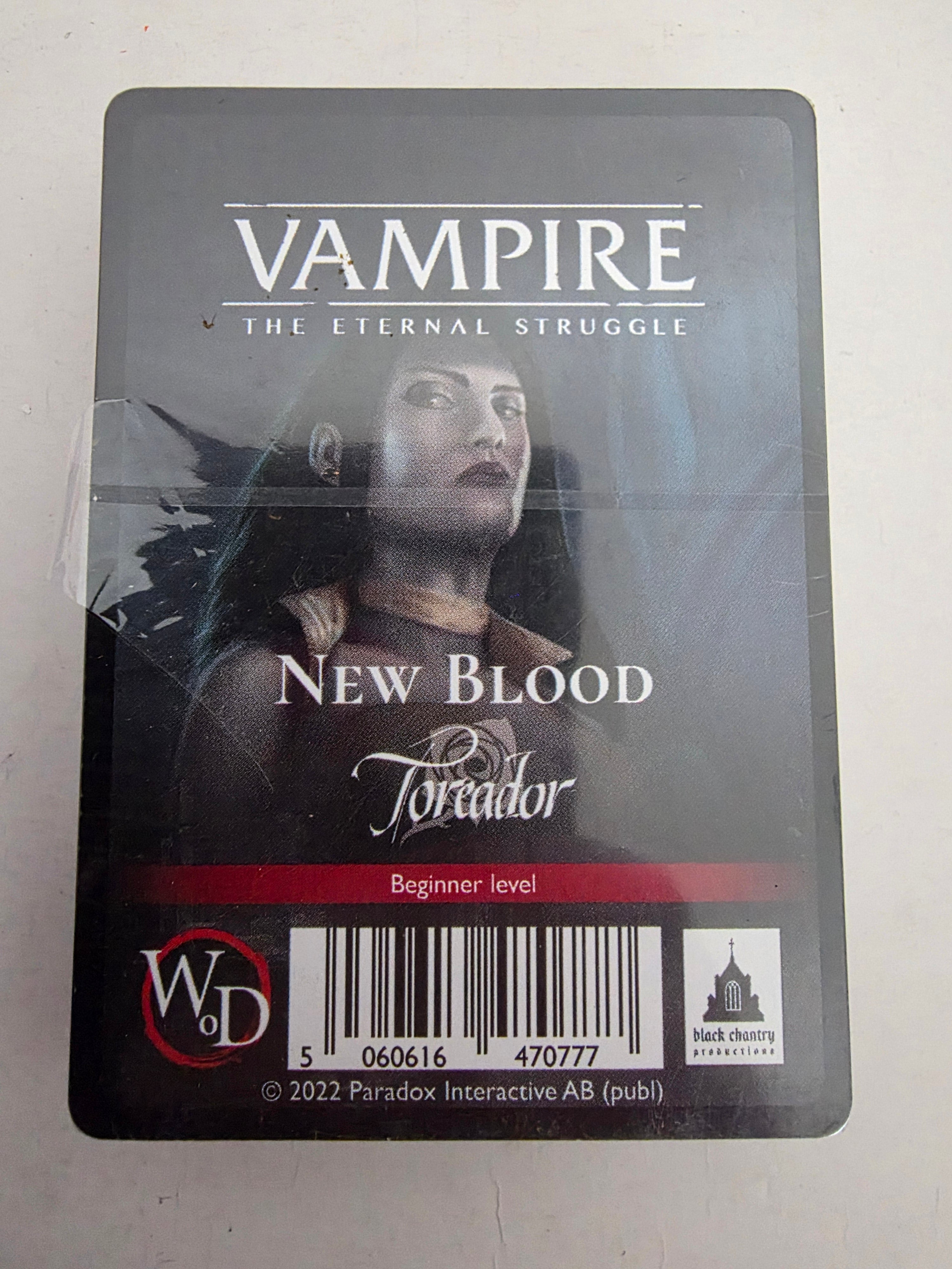 Vampire: The Eternal Struggle Fifth Edition New Blood Toreador, English