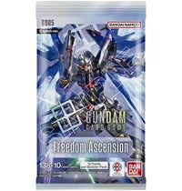 Gundam Freedom Ascension GD05 Booster Display, 24 Packs of 12 Cards, English