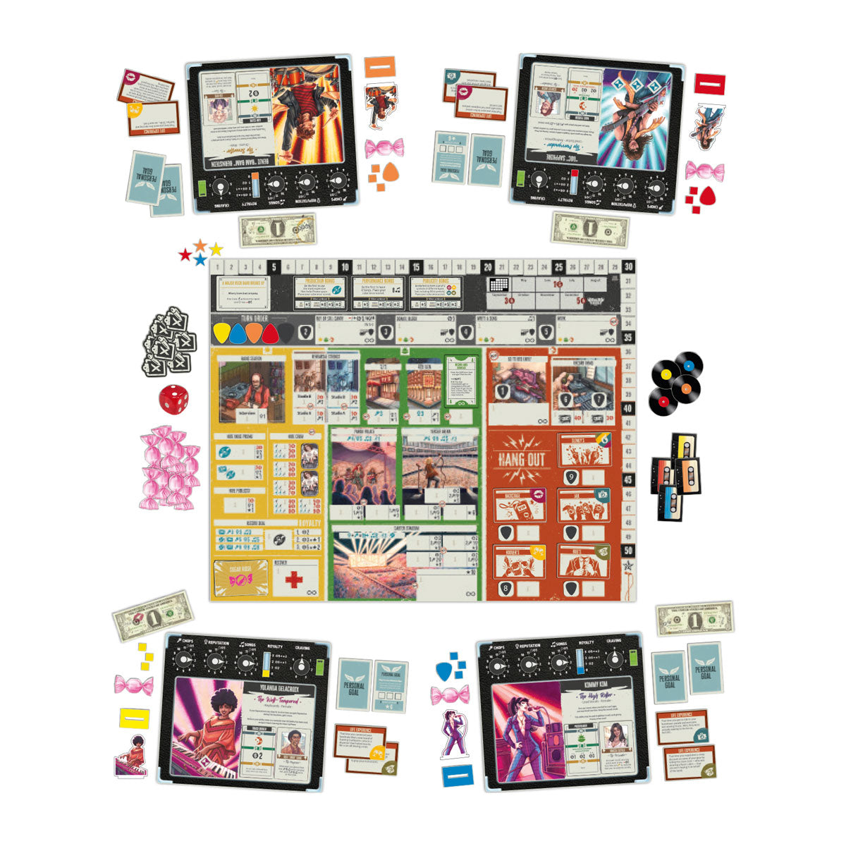 Rock Hard 1977 Juego de Mesa, Edicíon en Español