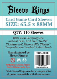 Sleeve Kings 60 Micron Card Sleeves, Pack of 110