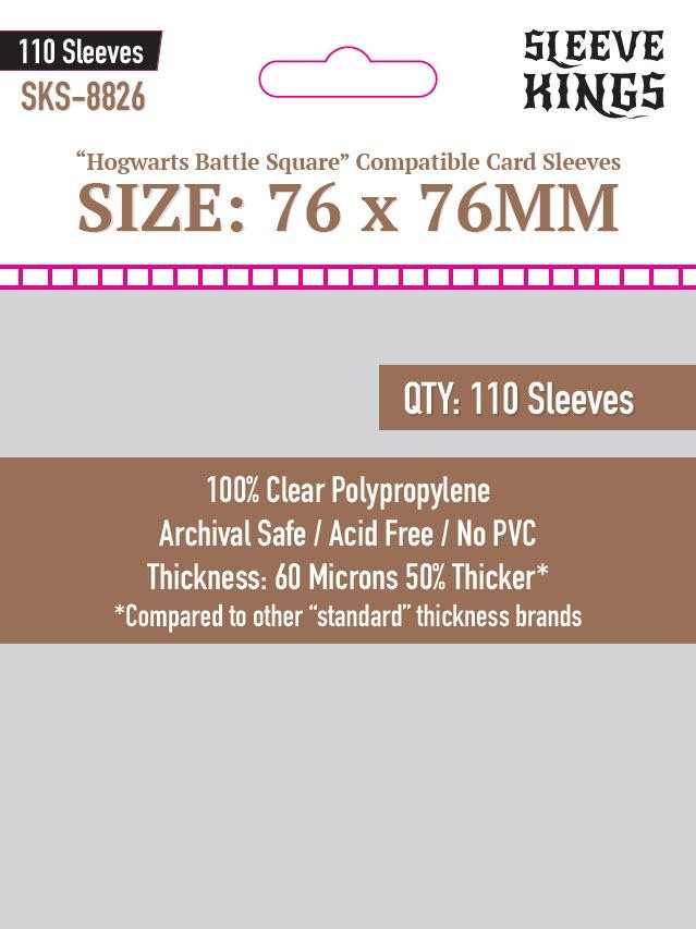 Sleeve Kings 60 Micron Card Sleeves, Pack of 110