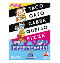 Taco Gato Cabra Queijo Pizza Impermeável, Edição em Portugûes