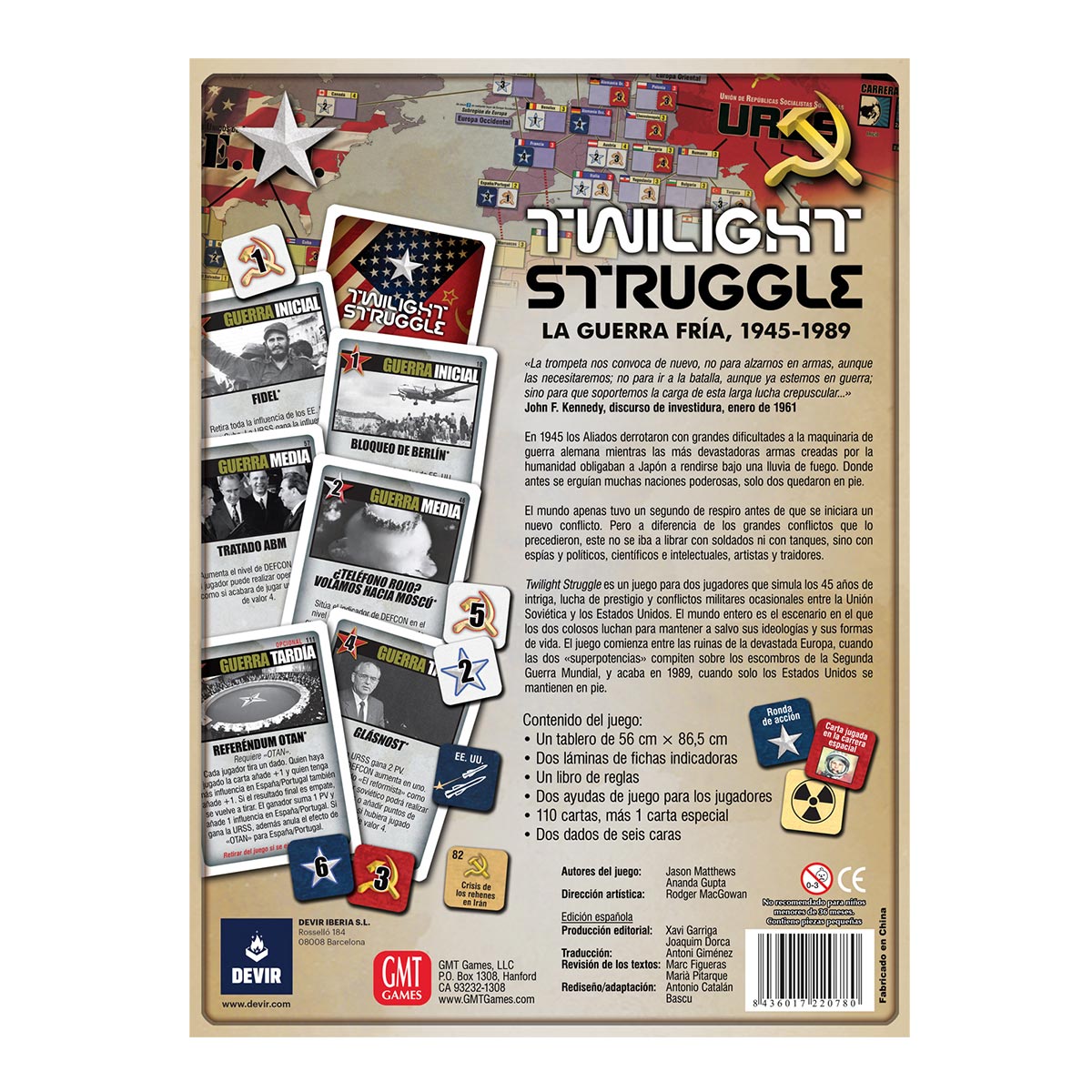 Twilight Struggle Juego de Mesa, Edicíon en Español