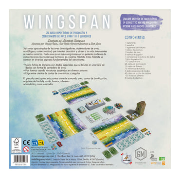Wingspan Jogo de Mesa, Edicíon en Español